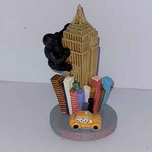 King Kong climbing the Empire State Building resin model